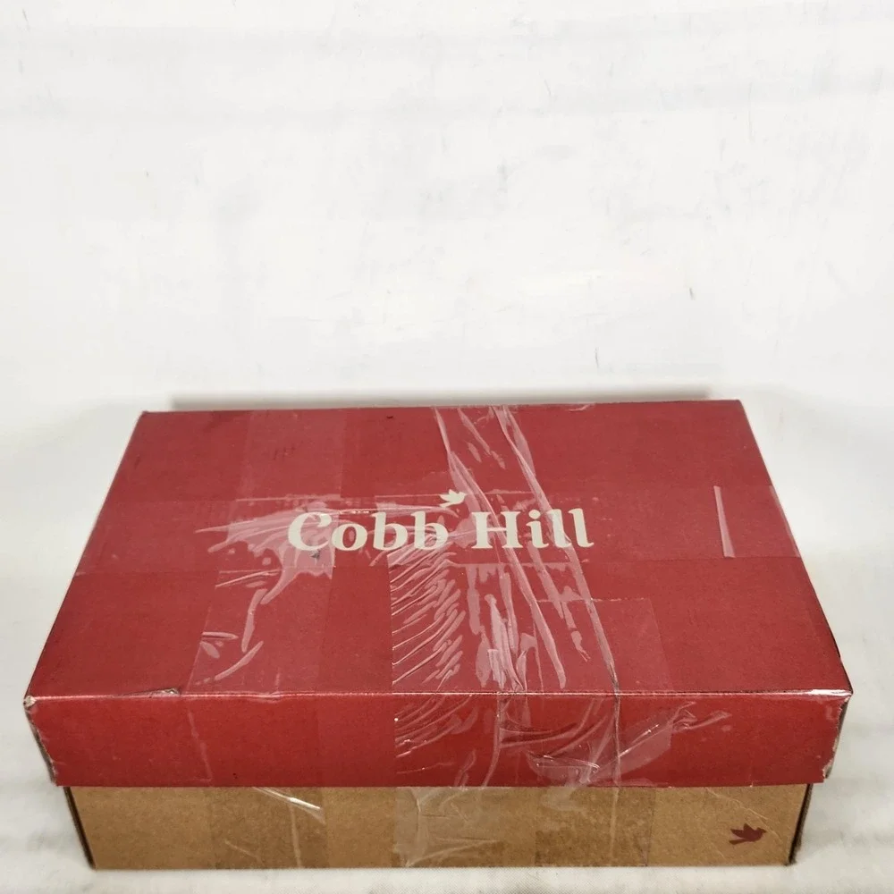 Cobb Hill Laurel Slip On Womens Size 7 Black Leather Comfort Block Heel Loafer